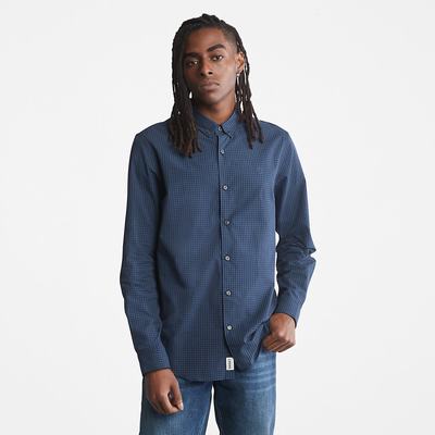 Pánské Košile Timberland Suncook River Poplin Tmavě Blankyt | TI93710-462