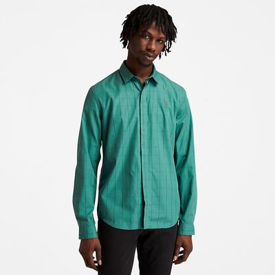 Pánské Košile Timberland Tencel™ Check Zelene | TI21709-423
