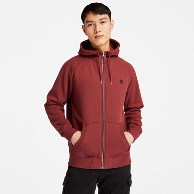 Pánské Mikiny S Kapucí Timberland Exeter River Zip Červené | TI06138-859