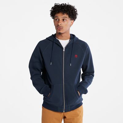Pánské Mikiny S Kapucí Timberland Exeter River Zip Tmavě Blankyt | TI83760-138