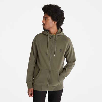 Pánské Mikiny S Kapucí Timberland Exeter River Zip Zelene | TI94516-260