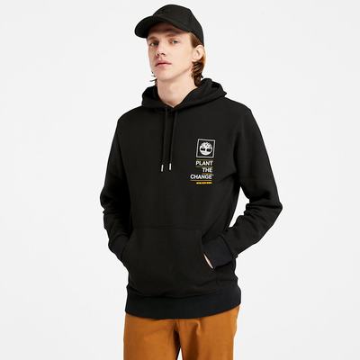 Pánské Mikiny S Kapucí Timberland Nature Needs Heroes™ Graphic Černé | TI75924-257