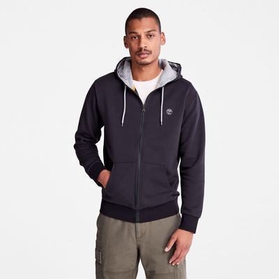 Pánské Mikiny S Kapucí Timberland Oyster River Zip Černé | TI51679-561
