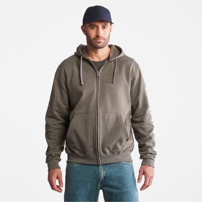 Pánské Mikiny S Kapucí Timberland PRO® Hood Honcho Sport Zip-Front Tmavě Šedé Bílé | TI37906-298
