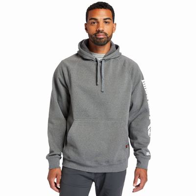 Pánské Mikiny S Kapucí Timberland PRO® Hood Honcho Sport Tmavě Šedé Bílé | TI85671-036