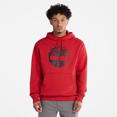 Pánské Mikiny S Kapucí Timberland Tree-Logo Tmavě Červené Černé | TI09614-753