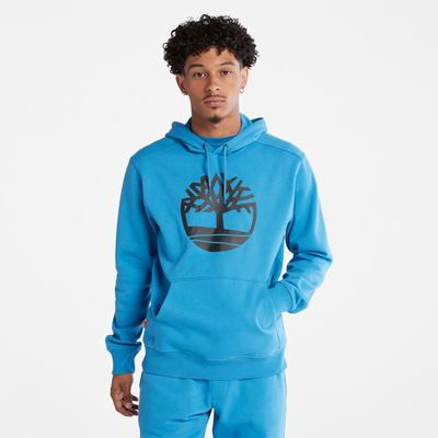 Pánské Mikiny S Kapucí Timberland Tree-Logo Světle Blankyt Černé | TI92605-025