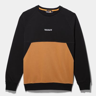 Pánské Mikiny Timberland Cut-and-sew Černé | TI49308-739