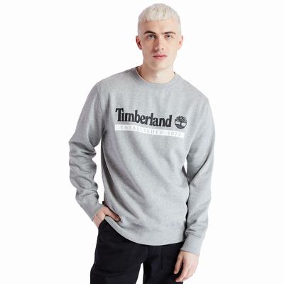 Pánské Mikiny Timberland Established 1973 Crew Šedé | TI94785-341