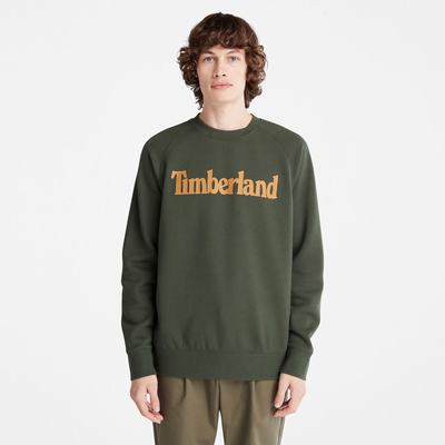 Pánské Mikiny Timberland Heritage Logo Tmavě Zelene | TI97510-578