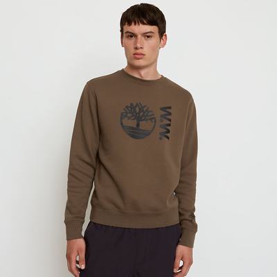 Pánské Mikiny Timberland x WoodWood Crew Šedé | TI63521-928