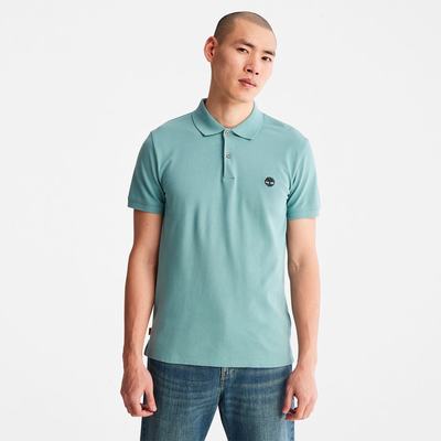 Pánské Polo Triko Timberland Merrymeeting River Tyrkysové | TI54780-289