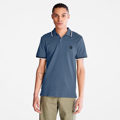 Pánské Polo Triko Timberland Millers River Tipped Tmavě Blankyt | TI02851-016