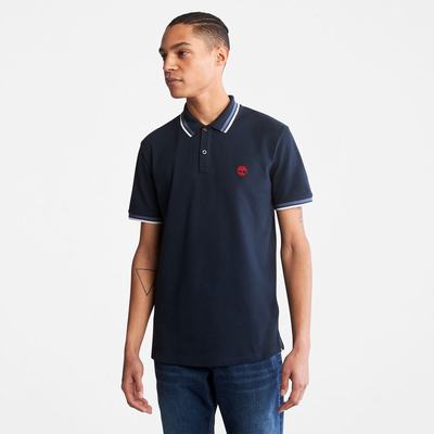 Pánské Polo Triko Timberland Millers River Tipped Tmavě Blankyt | TI14906-408