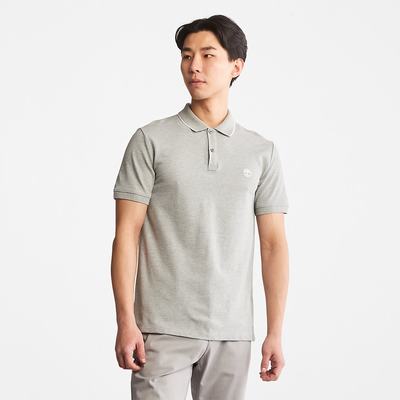 Pánské Polo Triko Timberland Millers River Print-Collar Šedé | TI43752-462