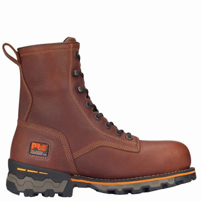 Pánské Pracovní Boty Timberland Boondock 8" Composite Špicí Waterproof Hnědé | TI52064-719