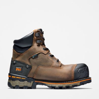 Pánské Pracovní Boty Timberland Boondock 6" Composite Špicí Waterproof Hnědé | TI97451-293