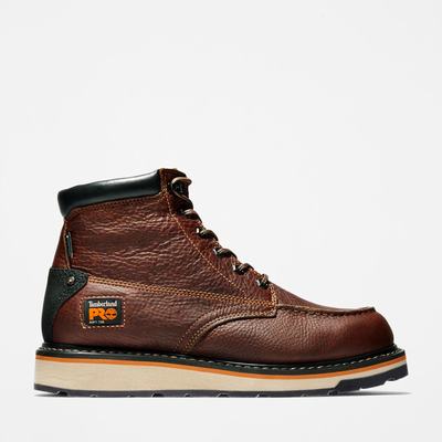 Pánské Pracovní Boty Timberland Gridworks 6" Waterproof Červené Hnědé | TI92784-037
