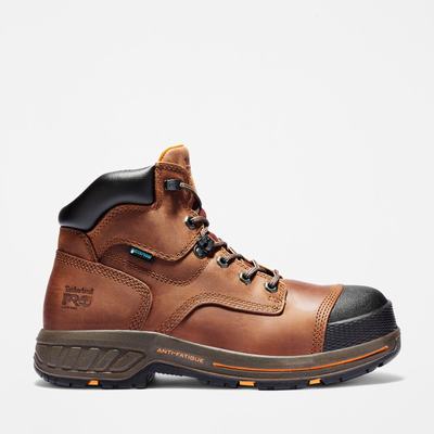 Pánské Pracovní Boty Timberland Helix HD 6" Waterproof Červené Hnědé | TI18396-041