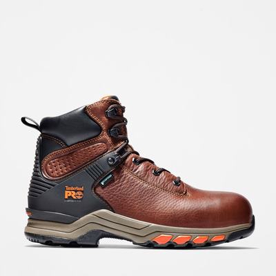 Pánské Pracovní Boty Timberland Hypercharge 6" Composite Špicí Waterproof Hnědé | TI09578-068