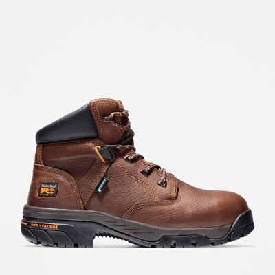Pánské Pracovní Boty Timberland PRO® Helix 6" Alloy Špicí Waterproof Hnědé | TI23718-827