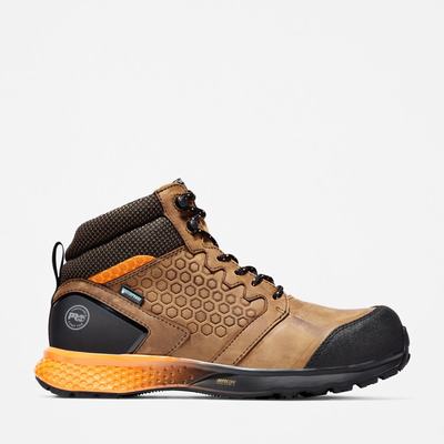 Pánské Pracovní Boty Timberland Reaxion Composite Špicí Waterproof Pracovní Sneaker Hnědé Oranžové | TI81023-068