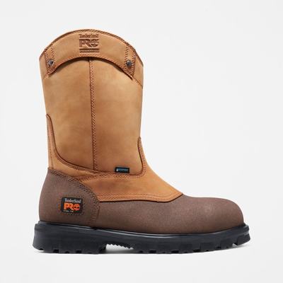 Pánské Pracovní Boty Timberland Rigmaster Pull On Steel Špicí Waterproof Hnědé | TI71869-495