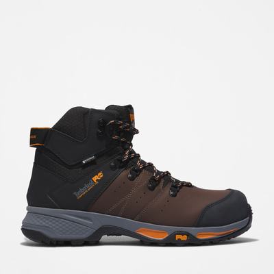 Pánské Pracovní Boty Timberland Switchback Waterproof Comp-Špicí Pracovní Hikers Hnědé Oranžové | TI82743-309