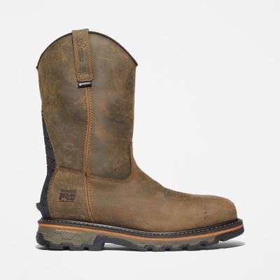 Pánské Pracovní Boty Timberland True Grit Pull On Composite Špicí Waterproof Káva | TI81376-963