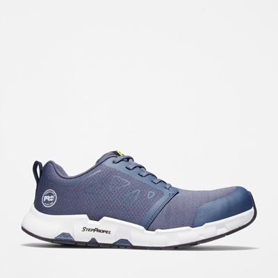 Pánské Pracovní Obuv Timberland Powertrain Sprint Alloy Špicí Pracovní Sneaker Tmavě Blankyt Bílé | TI21378-620