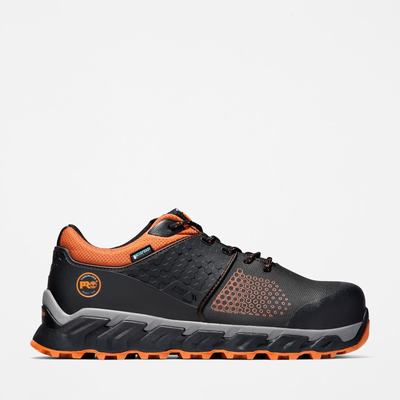 Pánské Pracovní Obuv Timberland Ridgework Composite Špicí Waterproof Černé Oranžové | TI49370-814