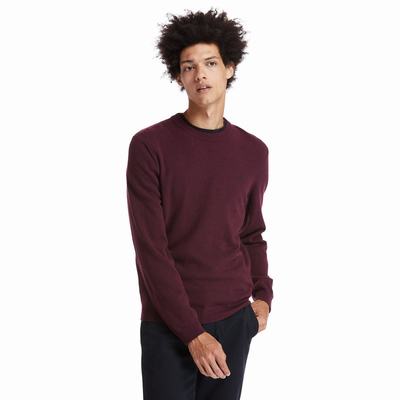 Pánské Svetry Timberland Cohas Brook Crewneck Vínové | TI17843-824
