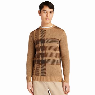 Pánské Svetry Timberland EK+ Intarsia Crewneck Hnědé | TI24058-864