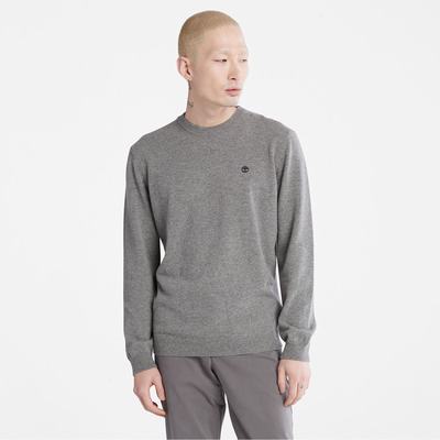 Pánské Svetry Timberland Phillips Brook Vlna-Blend Crewneck Šedé | TI63458-194