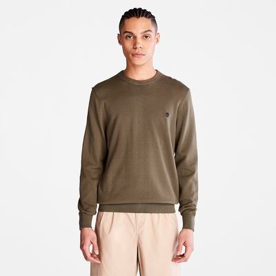 Pánské Svetry Timberland Williams River Organic Bavlněné Tmavě Zelene | TI32651-631