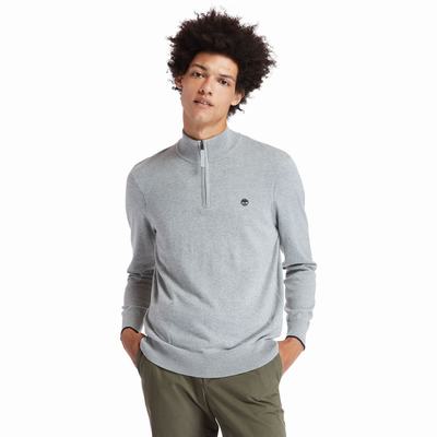 Pánské Svetry Timberland Williams River Half-zip Šedé | TI82643-640