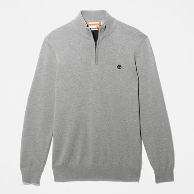Pánské Svetry Timberland Williams River Zip-neck Šedé | TI86751-625