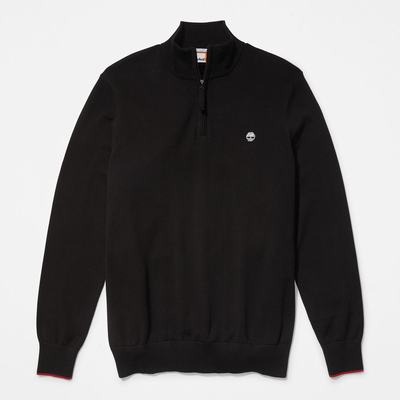 Pánské Svetry Timberland Williams River Half-zip Černé | TI97652-295