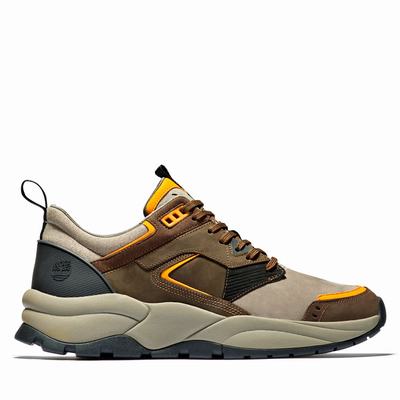 Pánské Tenisky Timberland Tree Racer Leather Tmavě Hnědé | TI90237-274