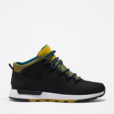 Pánské Trekové Boty Timberland Sprint Trekker Mid Černé Žluté | TI13624-014