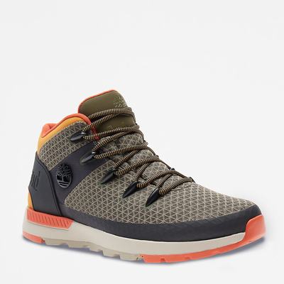 Pánské Trekové Boty Timberland Sprint Trekker Mid Zelene | TI23687-645