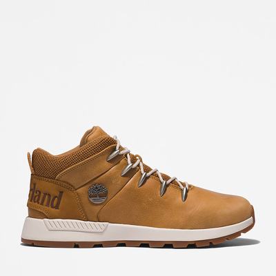 Pánské Trekové Boty Timberland Sprint Trekker Mid Hnědé | TI76940-513