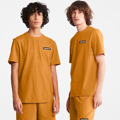 Pánské Tričko Timberland All Gender Heavyweight Badge T-Shirt Oranžové | TI09824-214