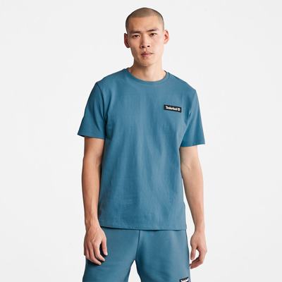 Pánské Tričko Timberland All Gender Heavyweight Logo T-Shirt Blankyt | TI18756-426