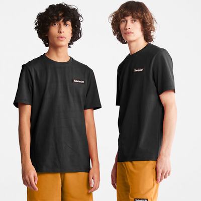 Pánské Tričko Timberland All Gender Heavyweight Badge T-Shirt Černé | TI23149-095