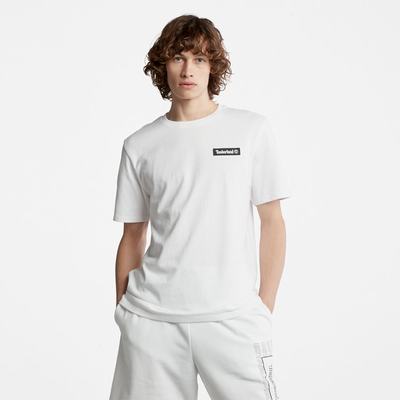Pánské Tričko Timberland All Gender Heavyweight Badge T-Shirt Bílé | TI54760-605