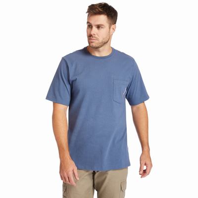 Pánské Tričko Timberland BIg & Vysoké Timberland PRO® Base Plate Krátké-Sleeve T-Shirt Indigo | TI19765-346