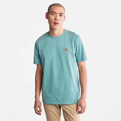 Pánské Tričko Timberland Boot-Logo T-Shirt Tyrkysové | TI04821-571