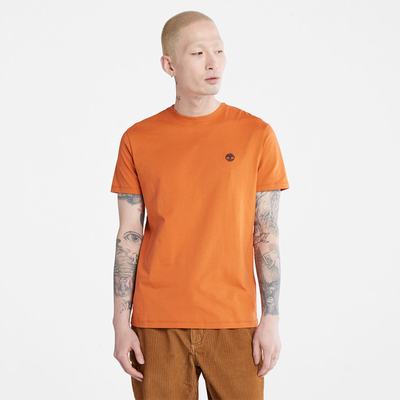 Pánské Tričko Timberland Dunstan River Crewneck T-Shirt Oranžové | TI35602-830