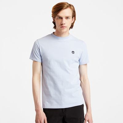 Pánské Tričko Timberland Dunstan River Crew T-Shirt Světle Blankyt | TI40617-943